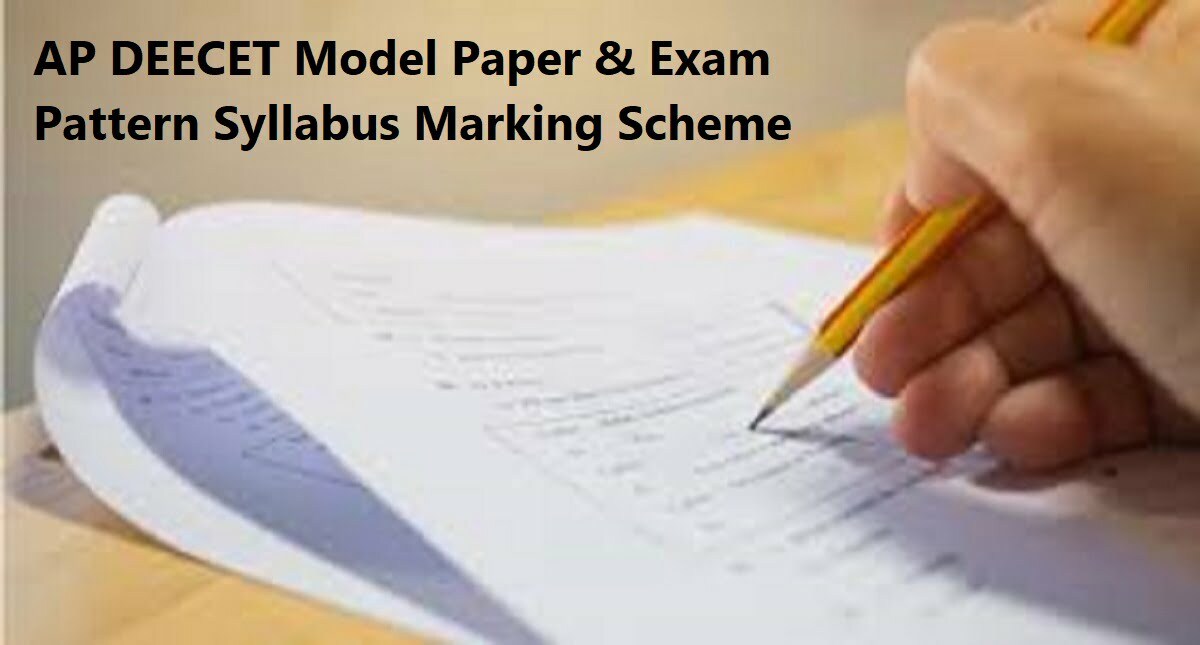 AP DEECET Model Question Paper 2020 Exam Pattern & Syllabus