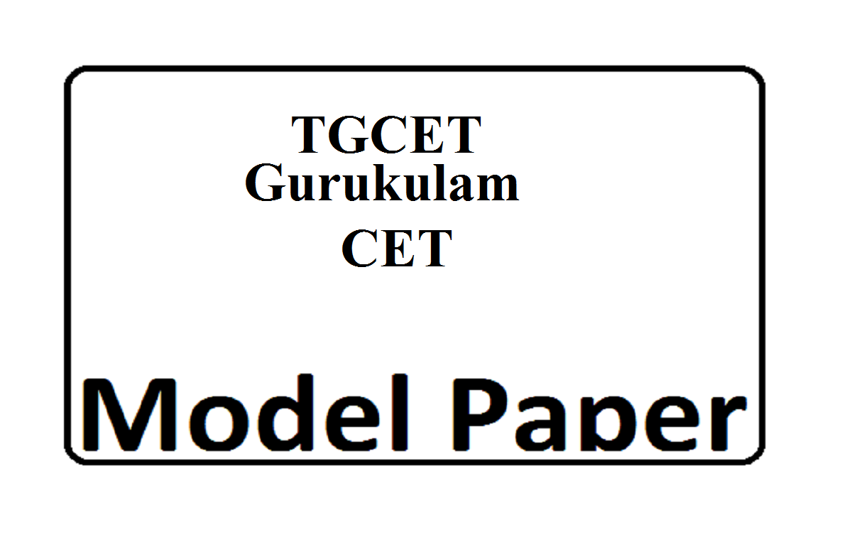 TS CET Gurukulam 5th Class Model Paper 2020